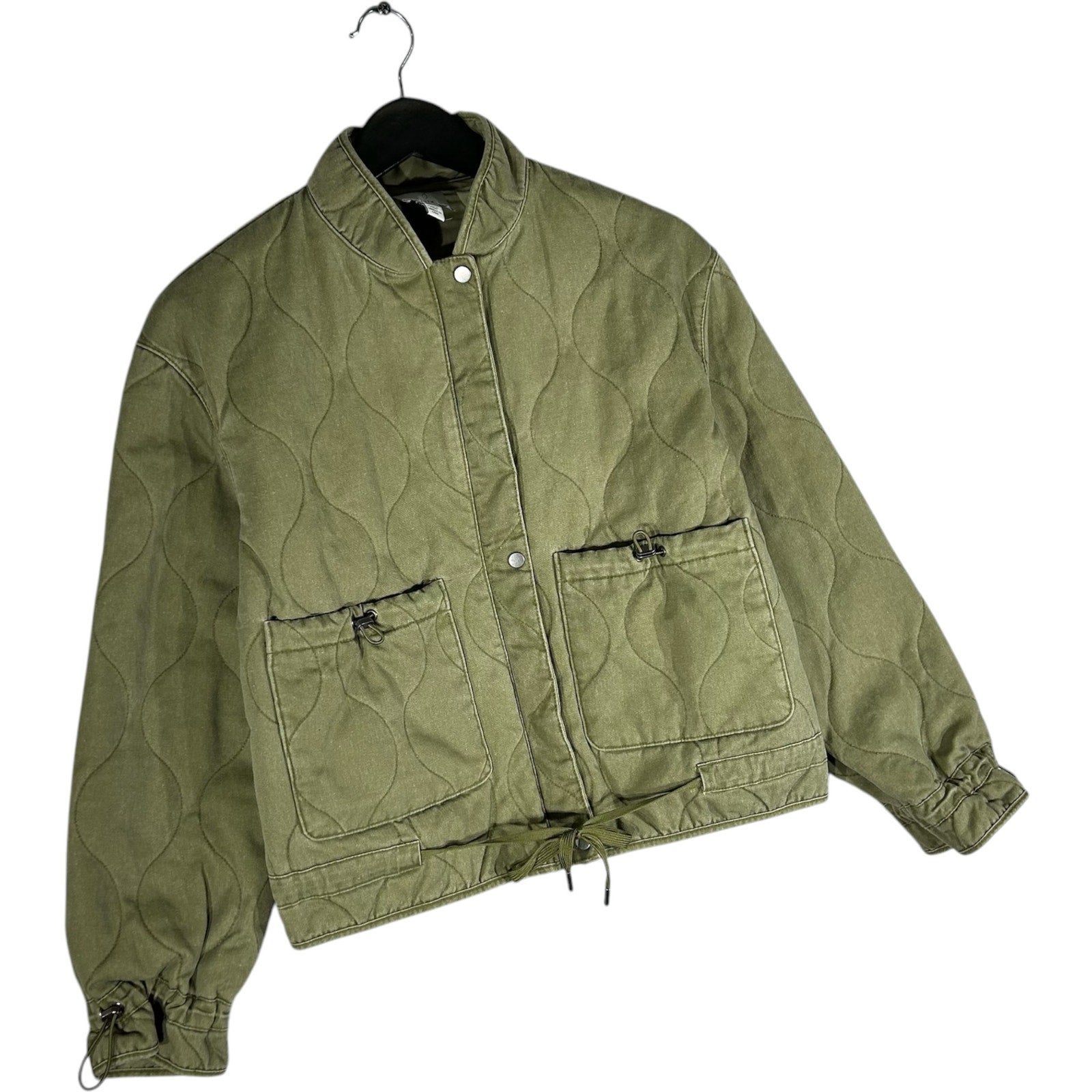 Collection of Joie Button Up Bomber Jacket in a gallery layout