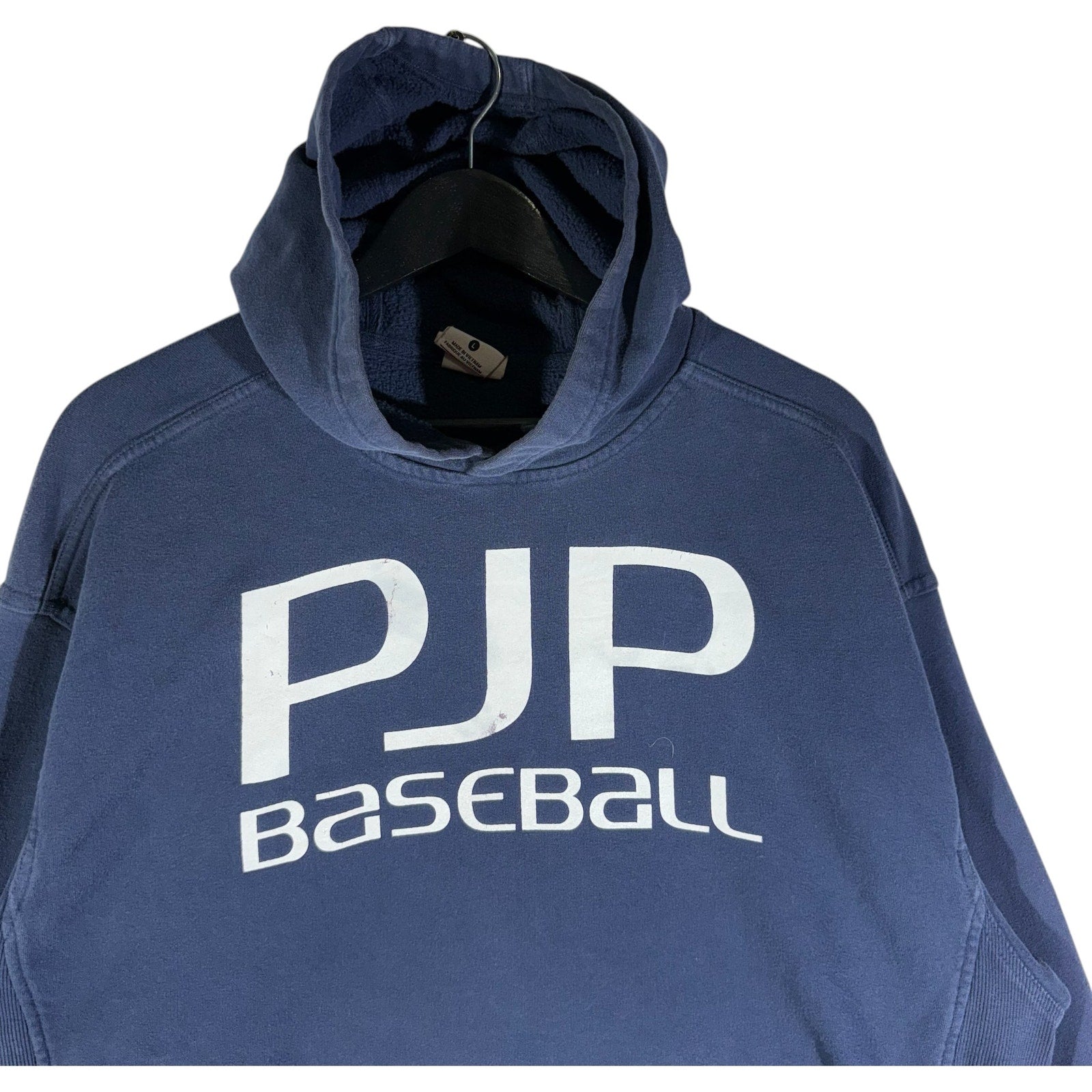 Collection of Nike PJP Baseball Spellout Pocket Swoosh Hoodie in a gallery layout