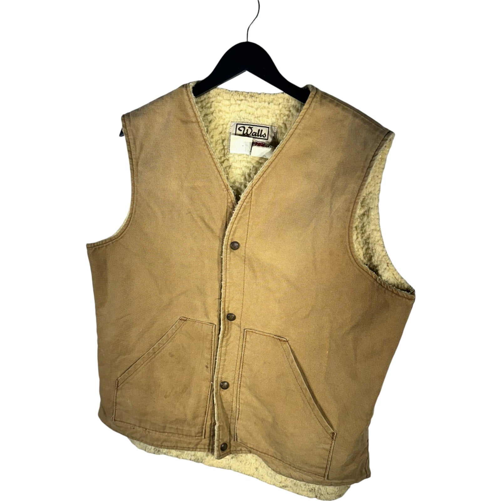 Collection of Vintage Walls Blizzard Pruf Sherpa Lined Workwear Vest in a gallery layout