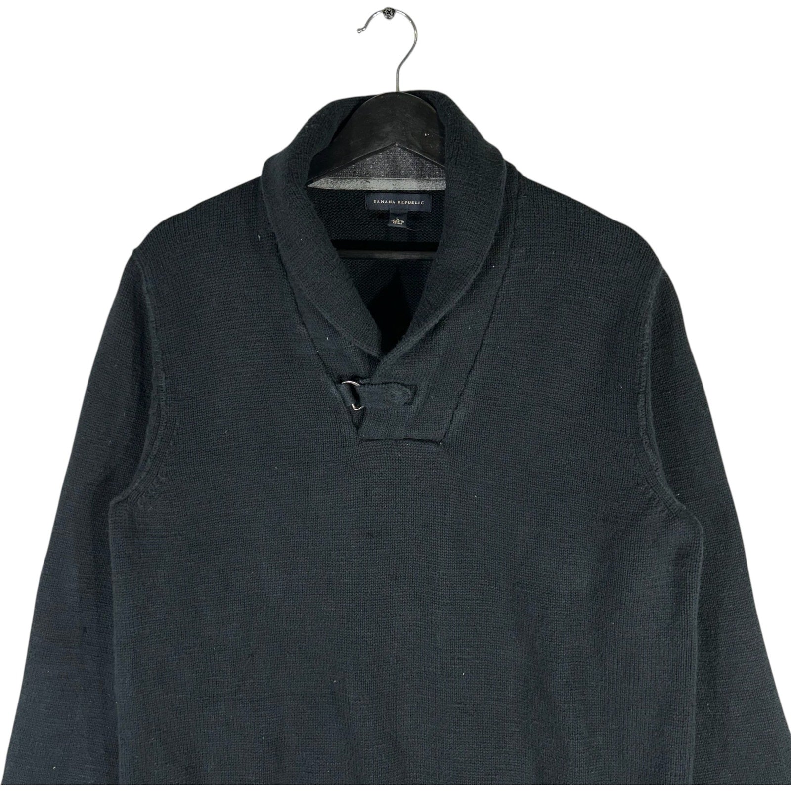 Collection of Banana Republic Mock V-Neck Sweater in a gallery layout