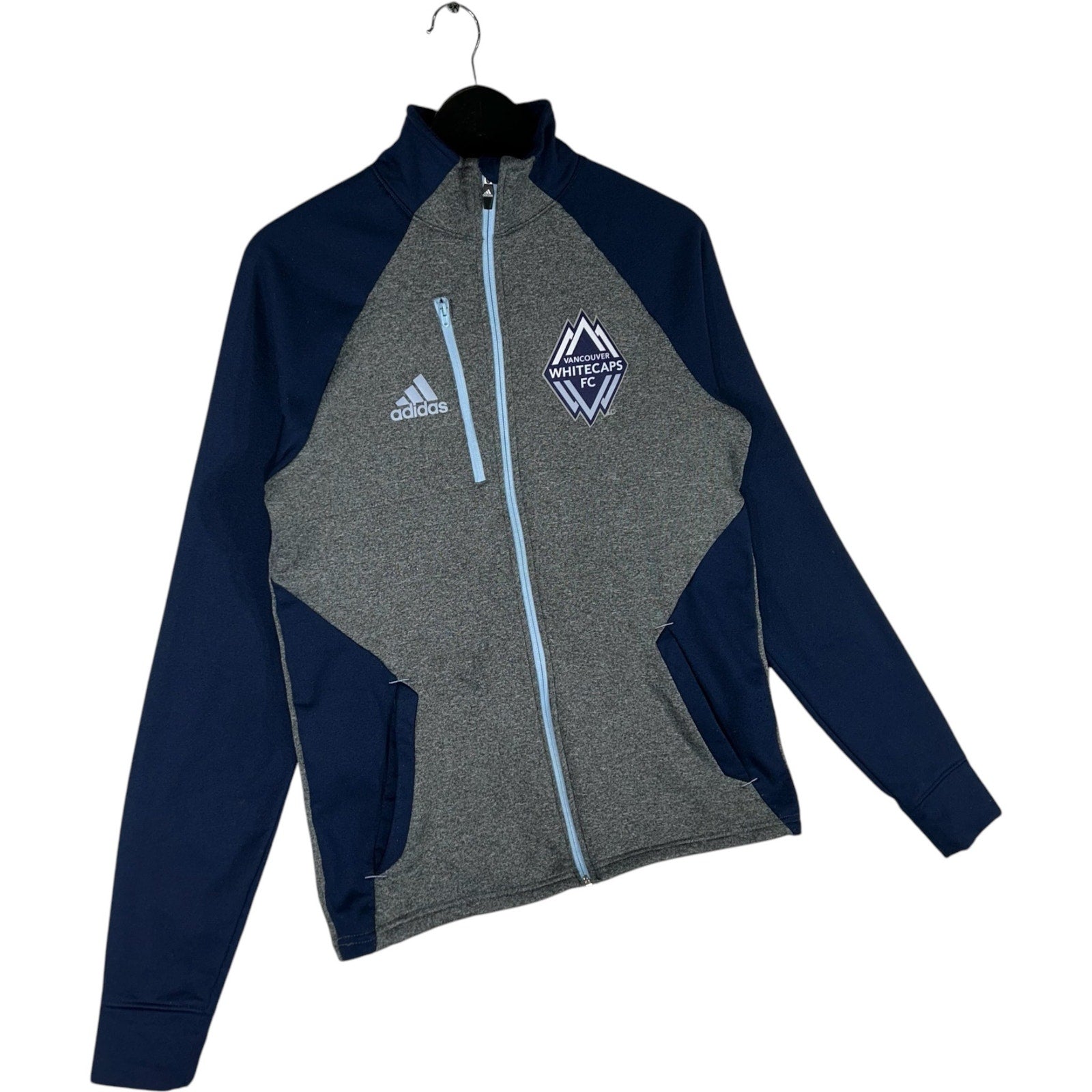 Collection of Adidas MLS Vancouver Whitecaps Full Zip Warm Up in a gallery layout