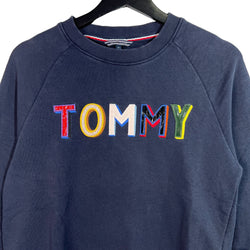 Collection of Tommy Hilfiger Embroidered Logo Crewneck in a gallery layout