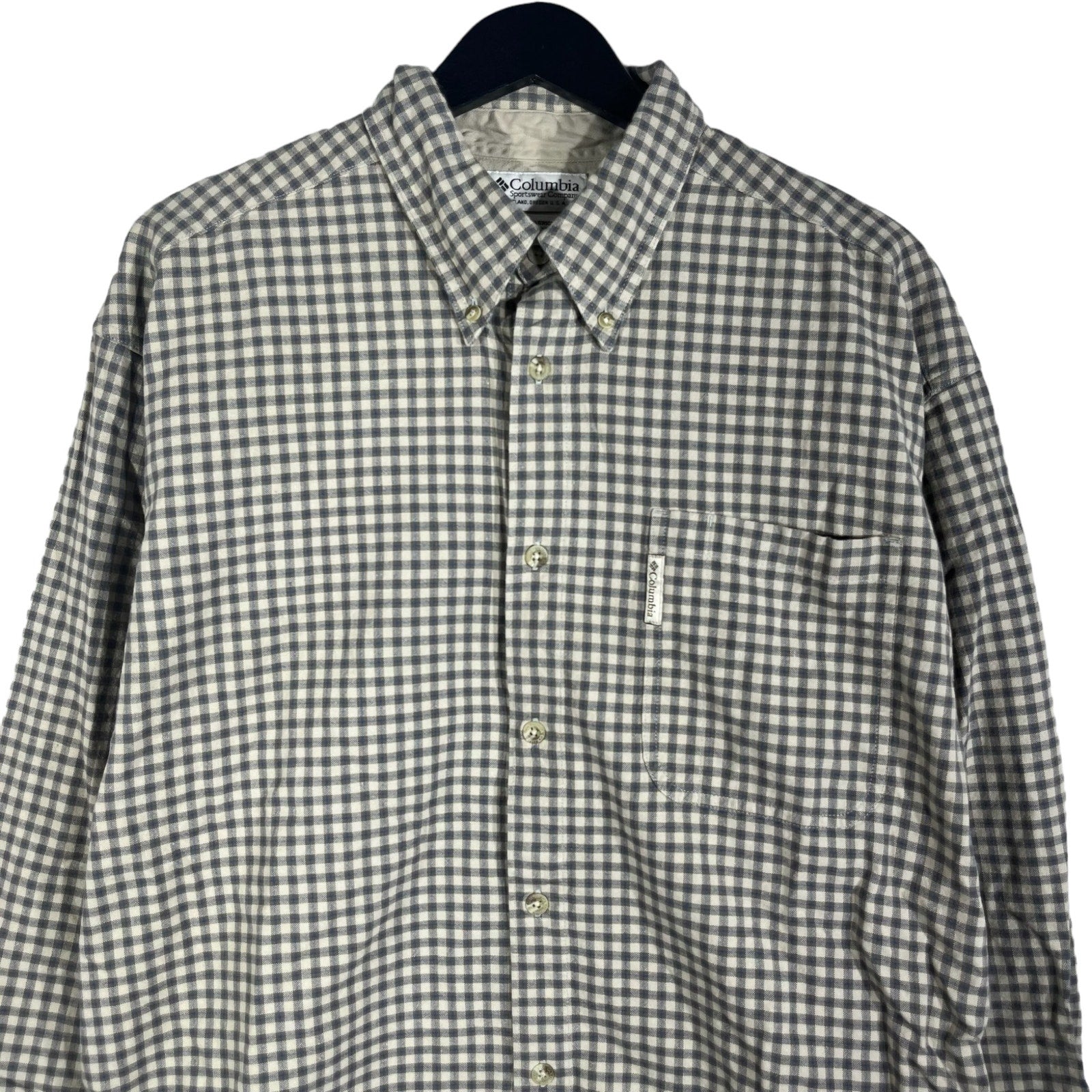 Collection of Columbia Long Sleeve Plaid Button Down in a gallery layout