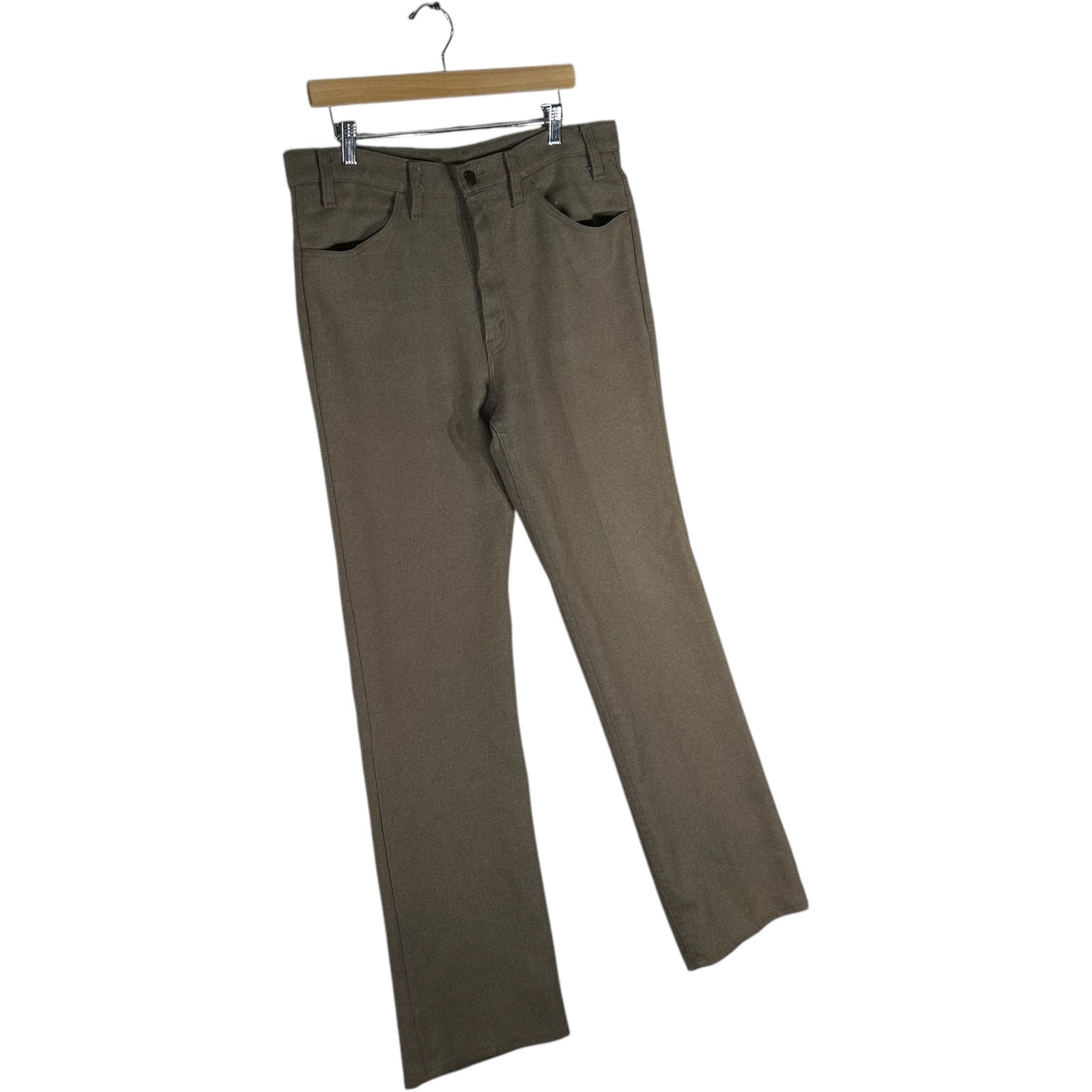Collection of Vintage Levi's 100% Dacron Polyester Chino Pants 34x31.5 in a gallery layout