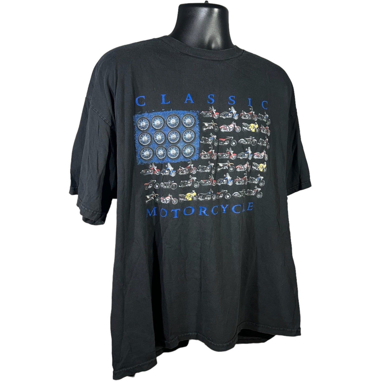 Collection of Classic Motorcycles Flag Tee in a gallery layout