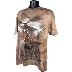 Collection of The Mountain Military "Promised To Defend..." Tie-Dye Tee in a gallery layout