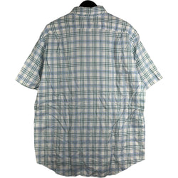 Collection of Lacoste Plaid Short Sleeve Button Up in a gallery layout