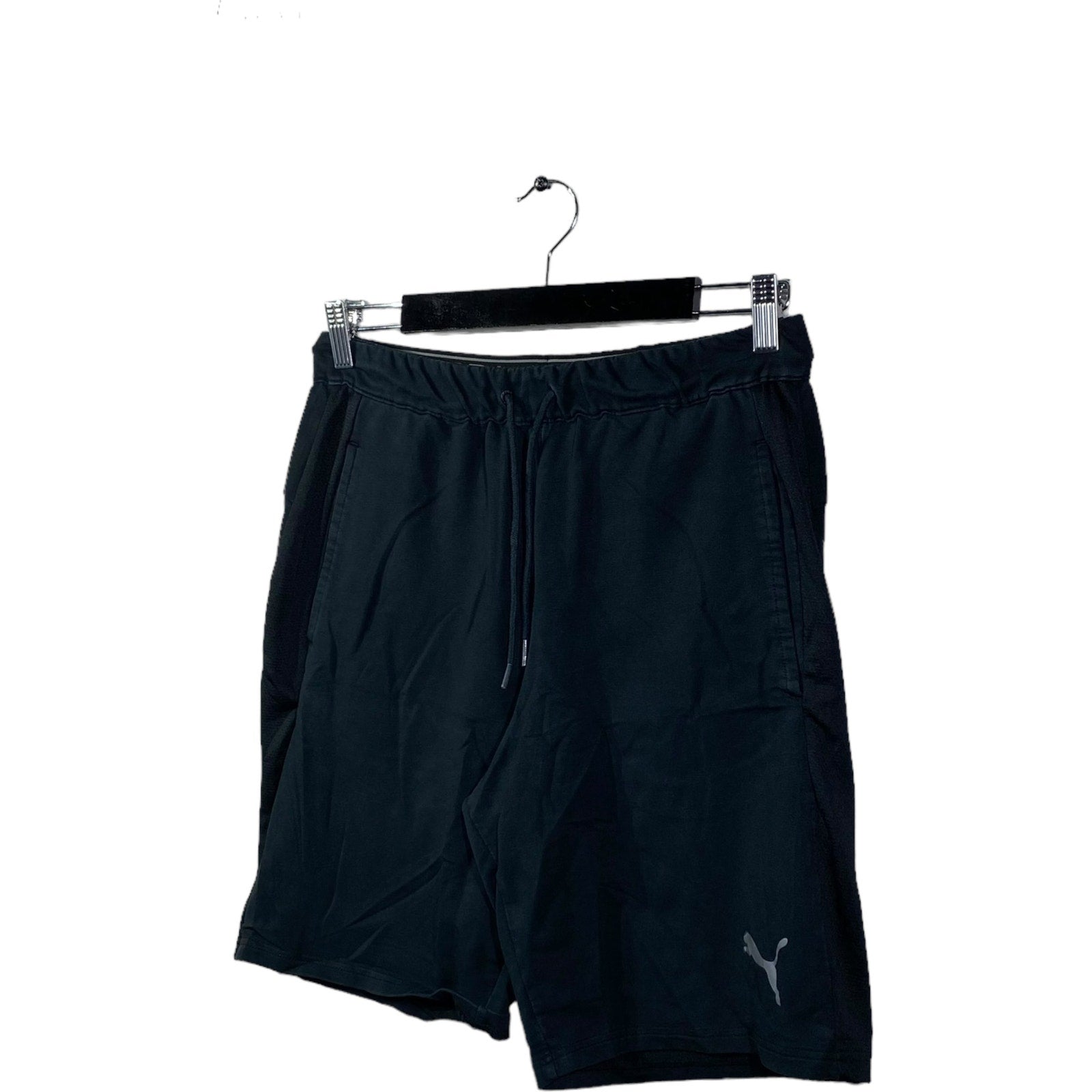 Collection of Puma Drawstring Basketball Black Shorts in a gallery layout