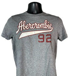 Collection of Abercrombie & Fitch Spellout Muscle Tee in a gallery layout