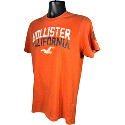 Collection of Hollister California Logo Spellout Short Sleeve Tee in a gallery layout