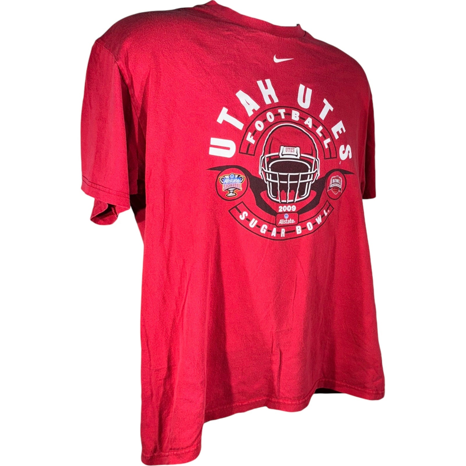 Collection of Nike University Of Utah Utes Sugar Bowl Football Tee in a gallery layout