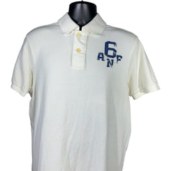 Collection of Abercrombie & Fitch Patch "6 ANF" Short Sleeve Polo in a gallery layout