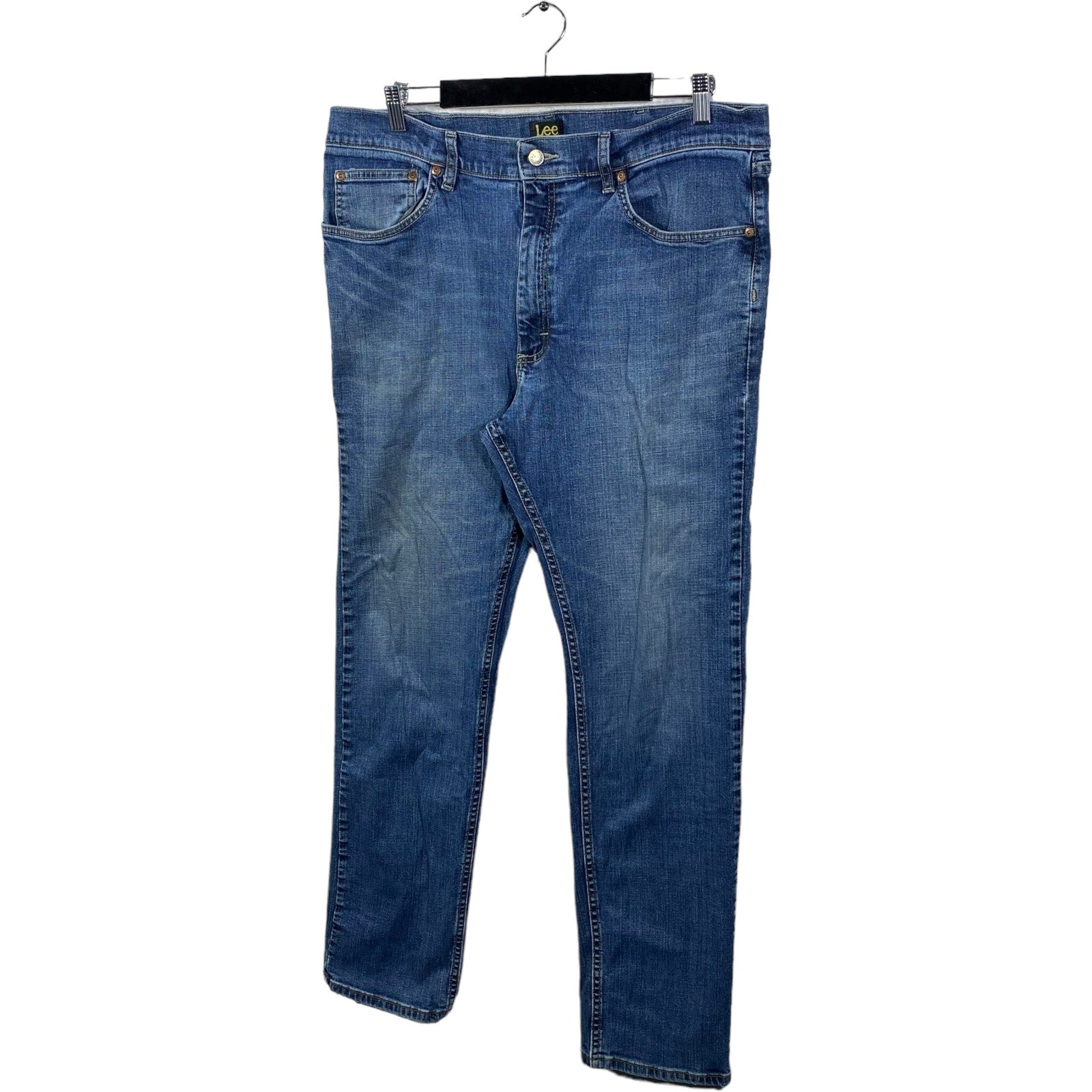 Collection of Lee Zip Fly Straight Leg Denim Pants in a gallery layout