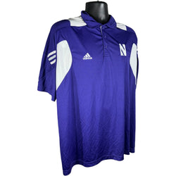 Collection of Adidas Nebraska Short Sleeve Polo in a gallery layout