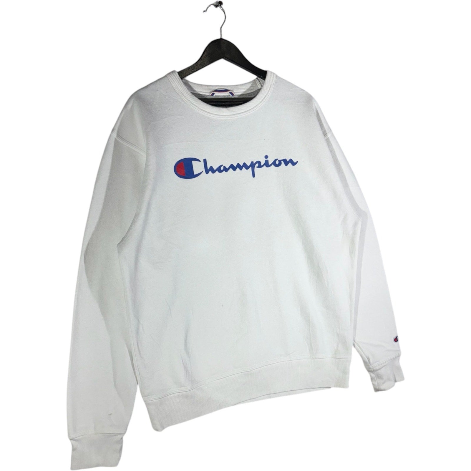Collection of Champion Logo Spellout Crewneck in a gallery layout