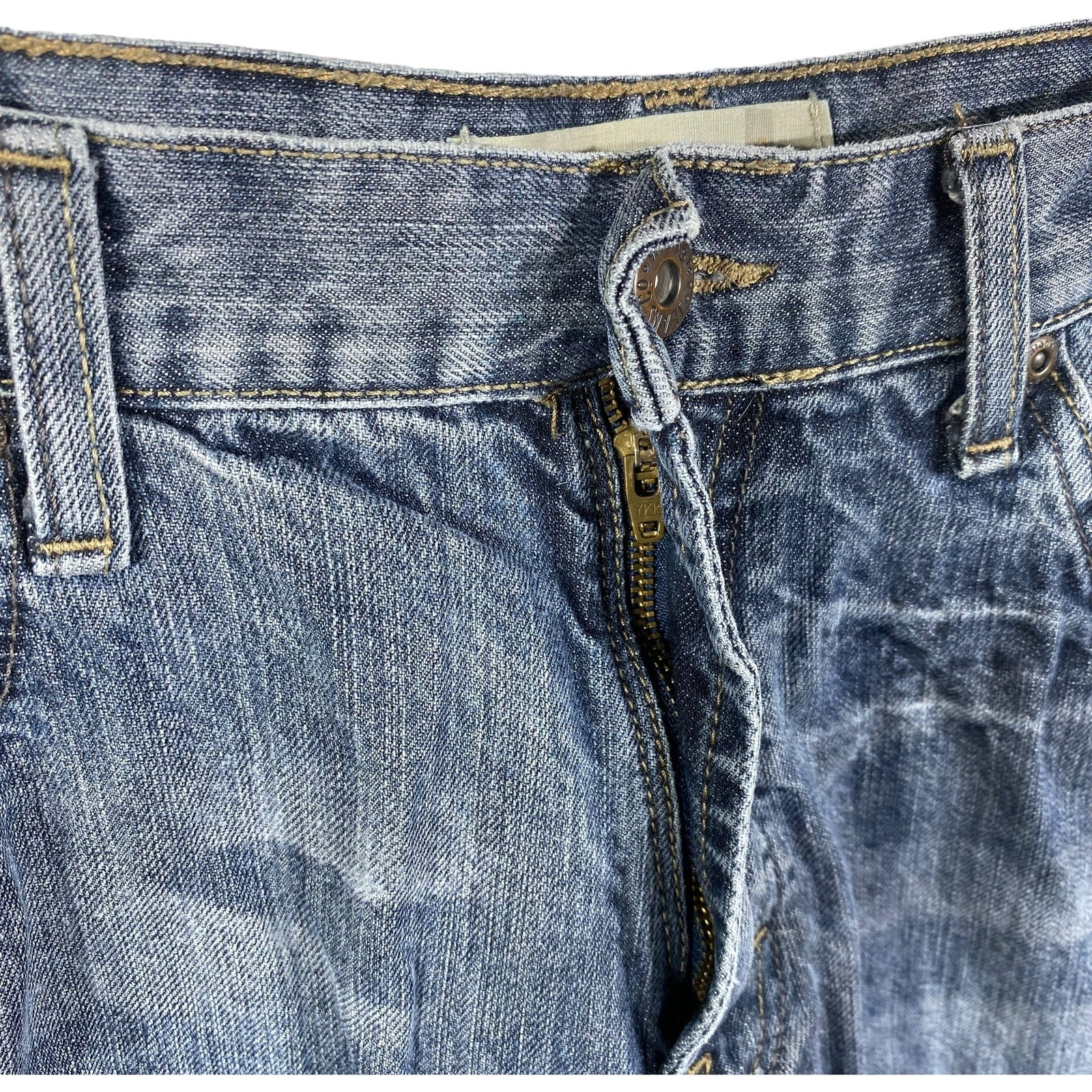 Collection of Wrangler Straight Leg Loose Dark Wash Denim Pants in a gallery layout