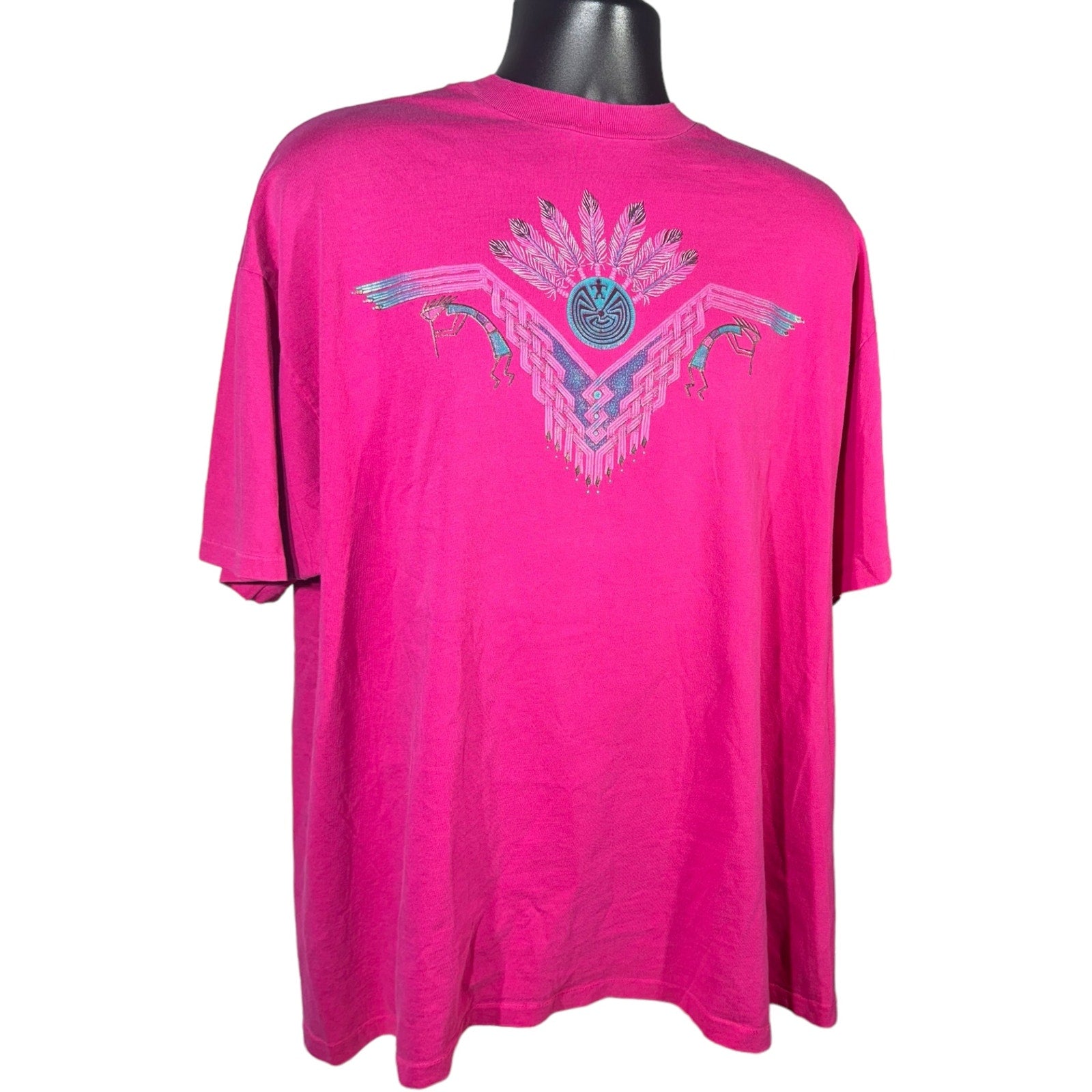 Collection of Vintage Native Southwest Aztec Design Tee in a gallery layout