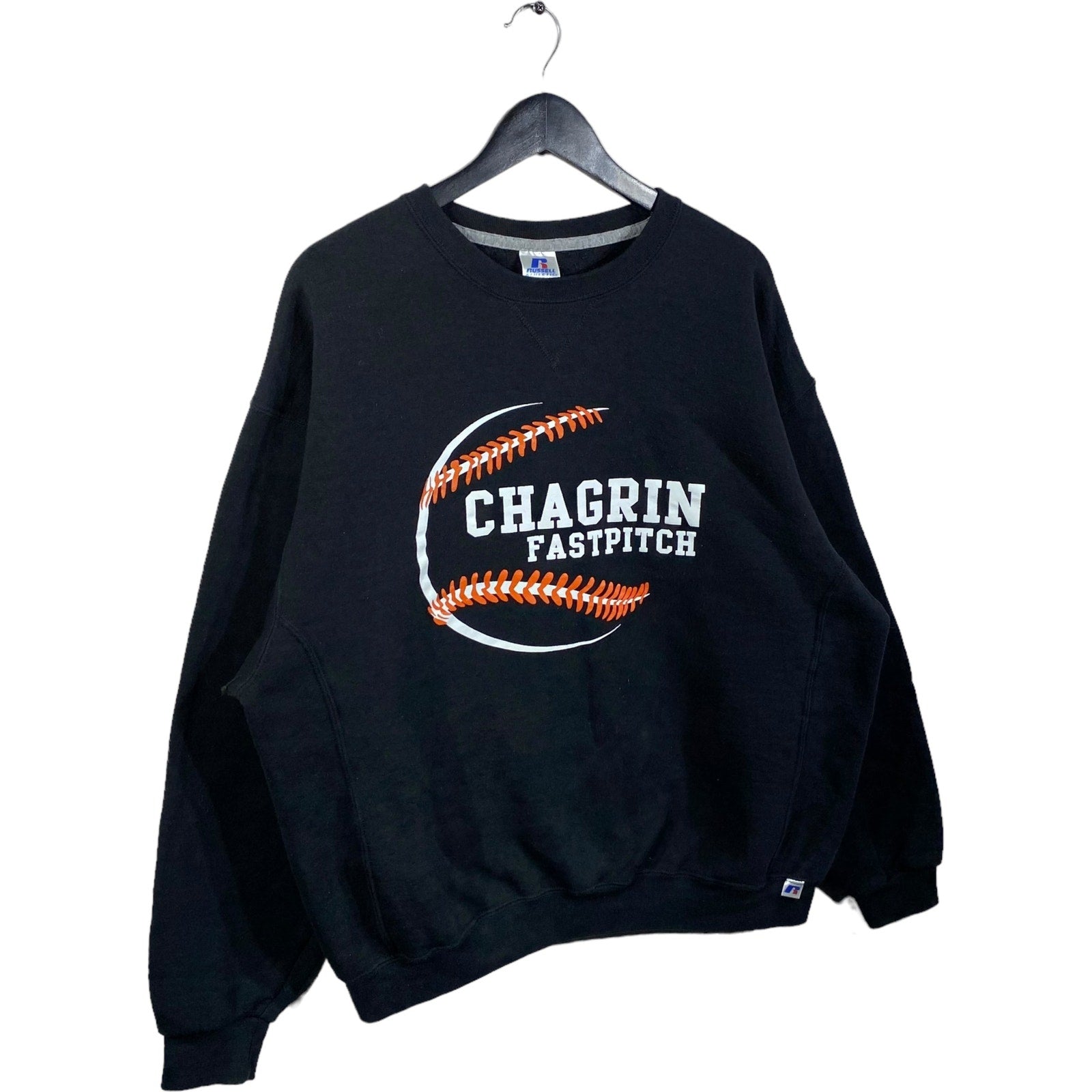 Collection of Russell Athletic Chagrin Fast Pitch Crewneck in a gallery layout