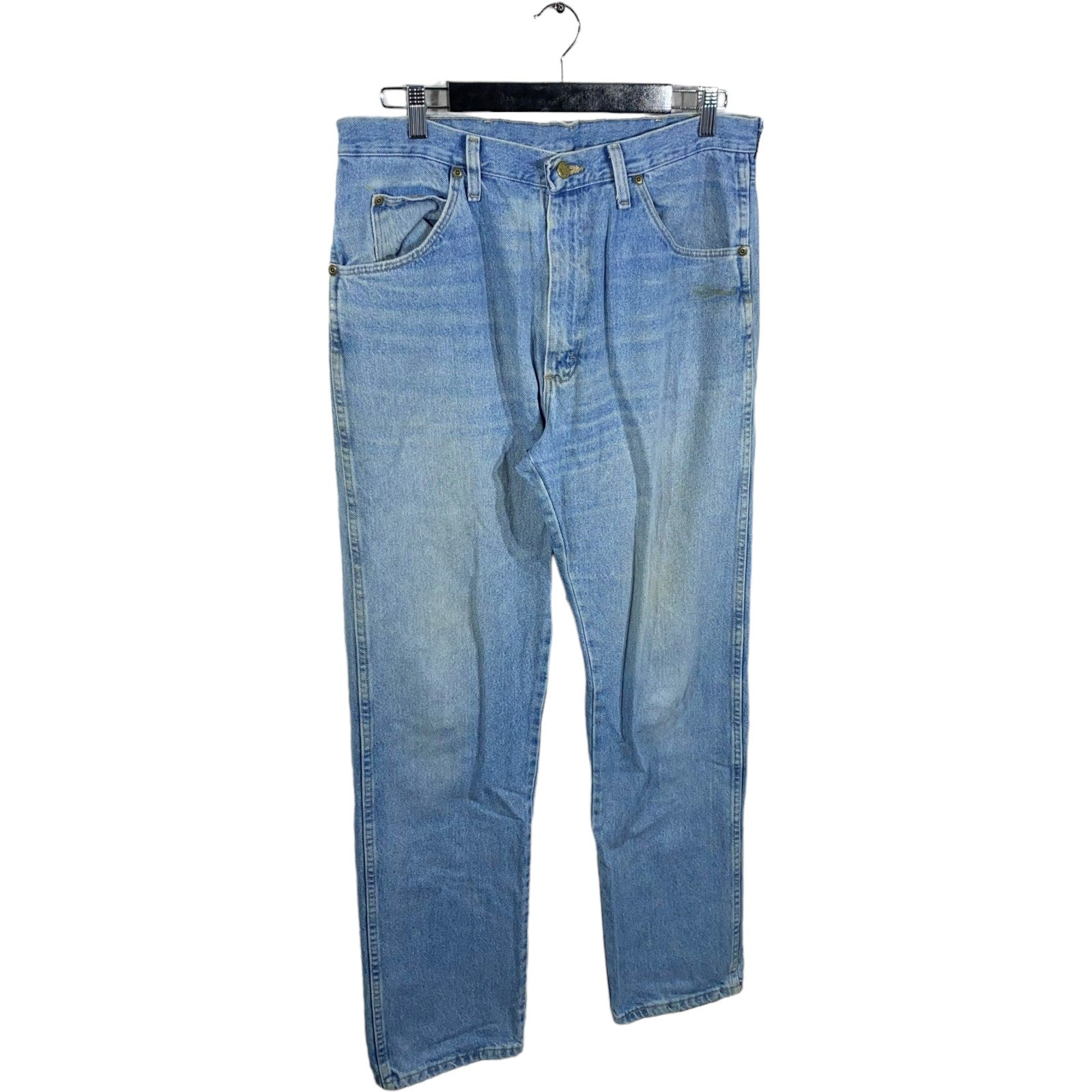 Collection of Rustler Denim Straight Leg Jeans 34 x 33 in a gallery layout