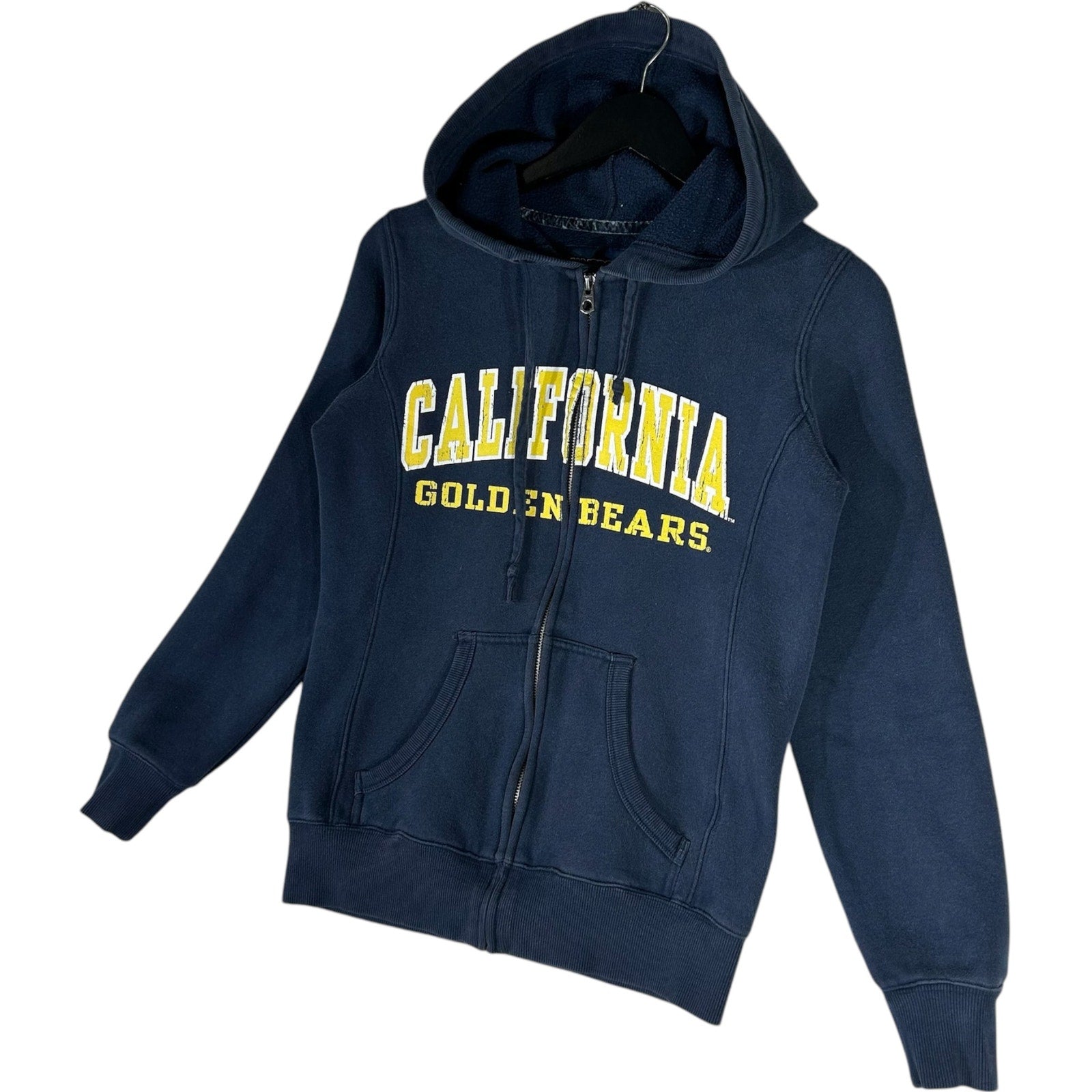 Collection of University of California Golden Bears Spellout Full Zip Hoodie in a gallery layout