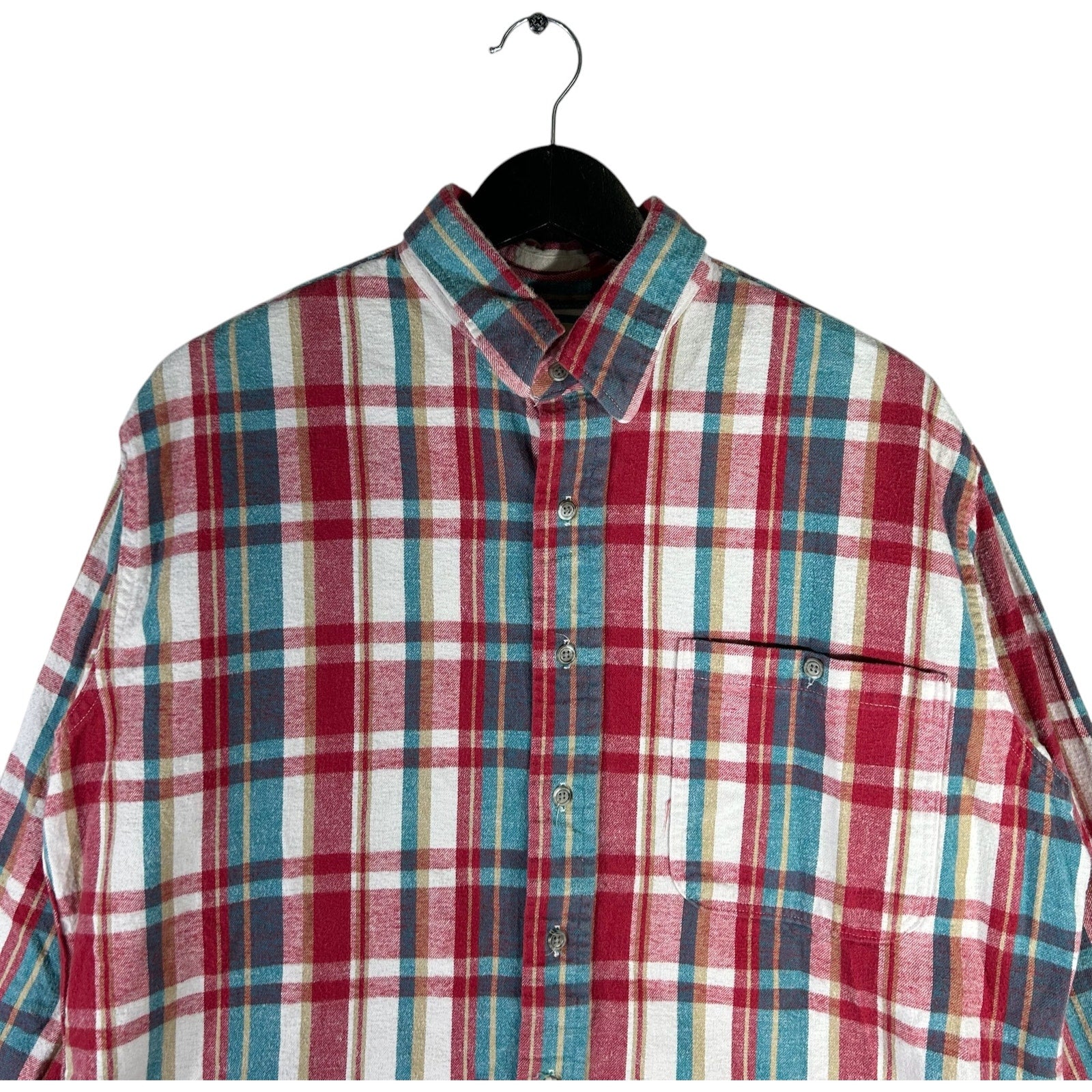 Collection of Vintage St. Johns Bay Plaid Flannel in a gallery layout