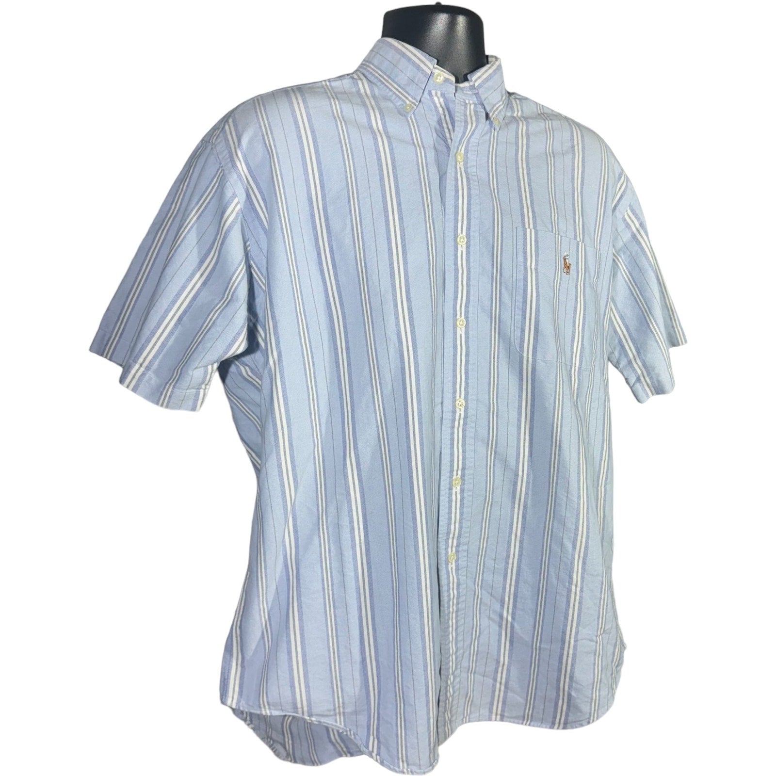 Collection of Polo Short Sleeve Button Up in a gallery layout
