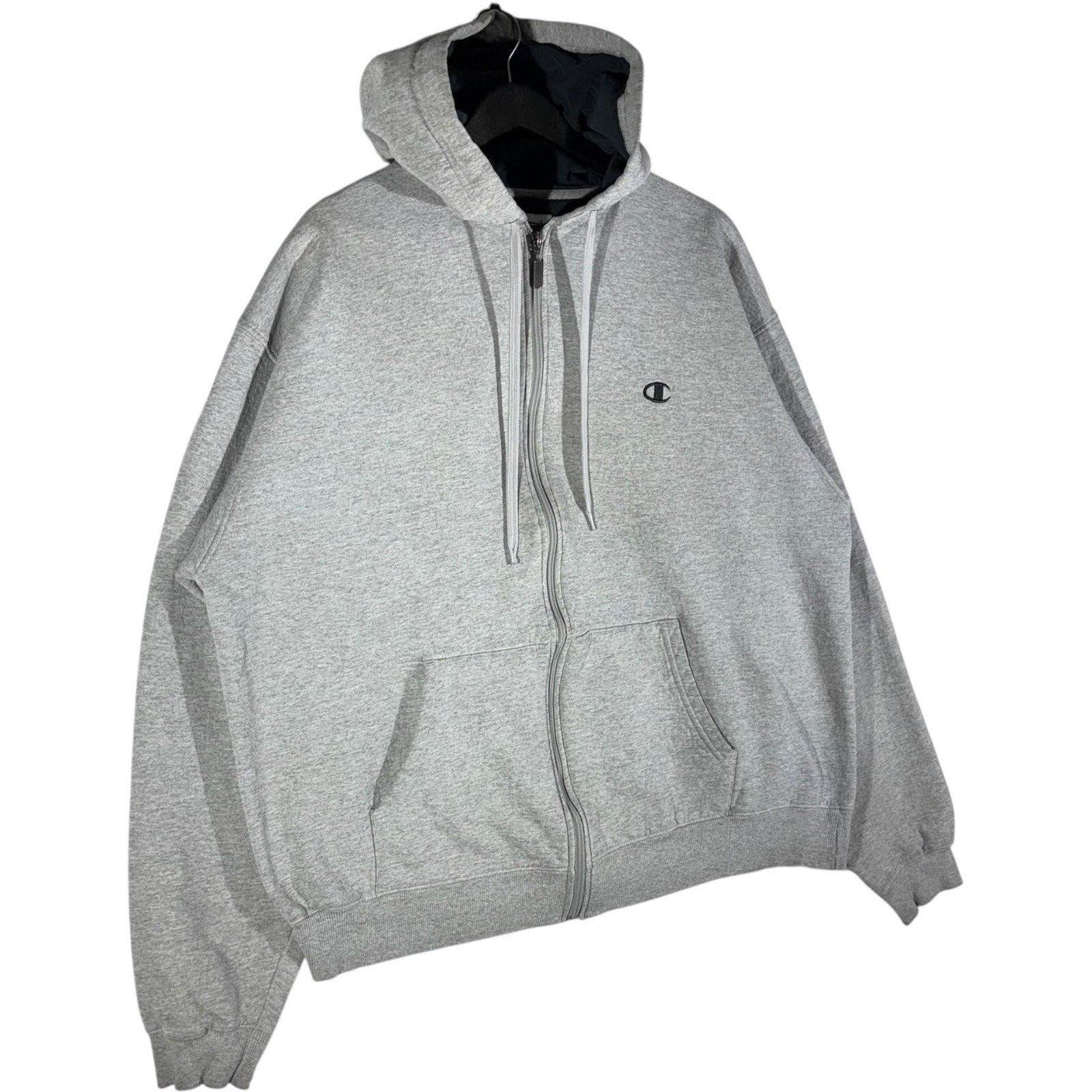 Collection of Champion Mini Logo Full Zip Hoodie in a gallery layout