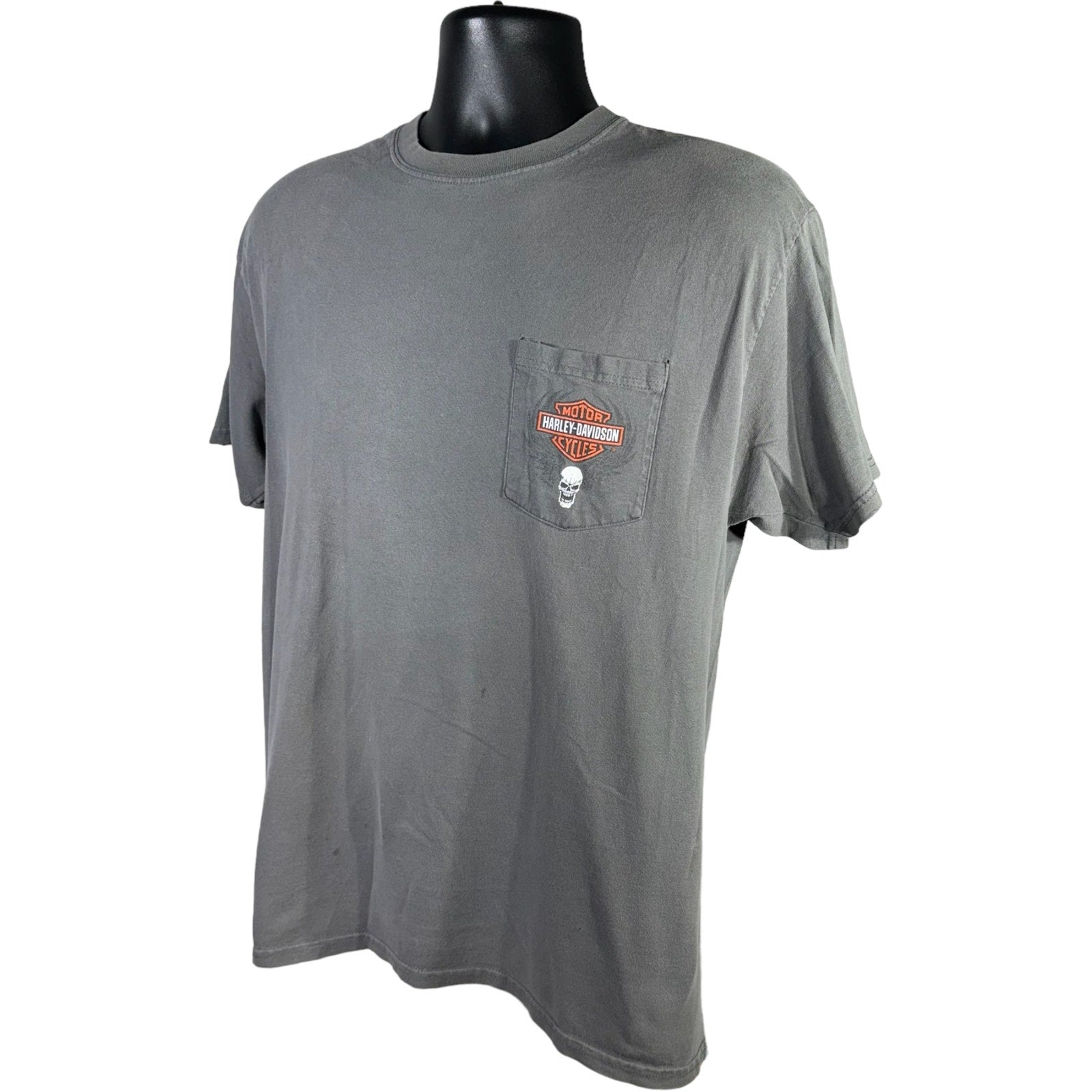Collection of Laugerman's Harley Davidson York PA Pocket Tee in a gallery layout