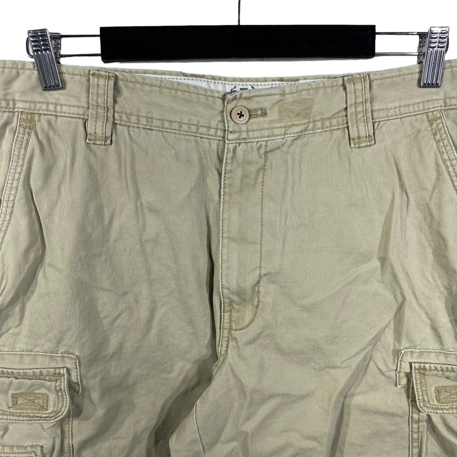 Collection of Zip Fly Cargo Tan Chinos Shorts in a gallery layout