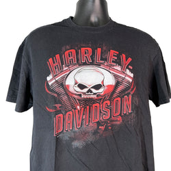 Collection of Harley Davidson Atlantic City Skull Tee in a gallery layout