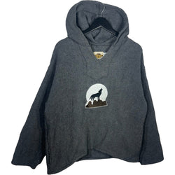 Collection of Wolf Embroidered Hoodie in a gallery layout