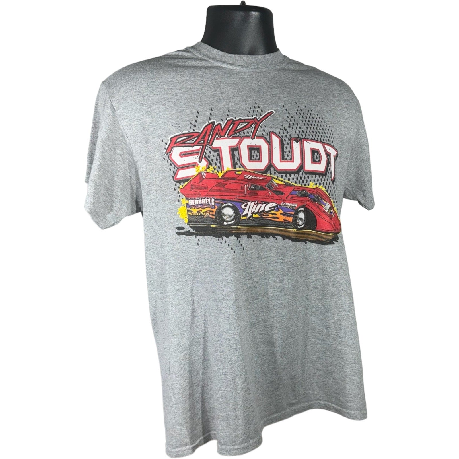 Collection of Randy Stoudt Leinback Motorsports Racing Short Sleeve Tee in a gallery layout