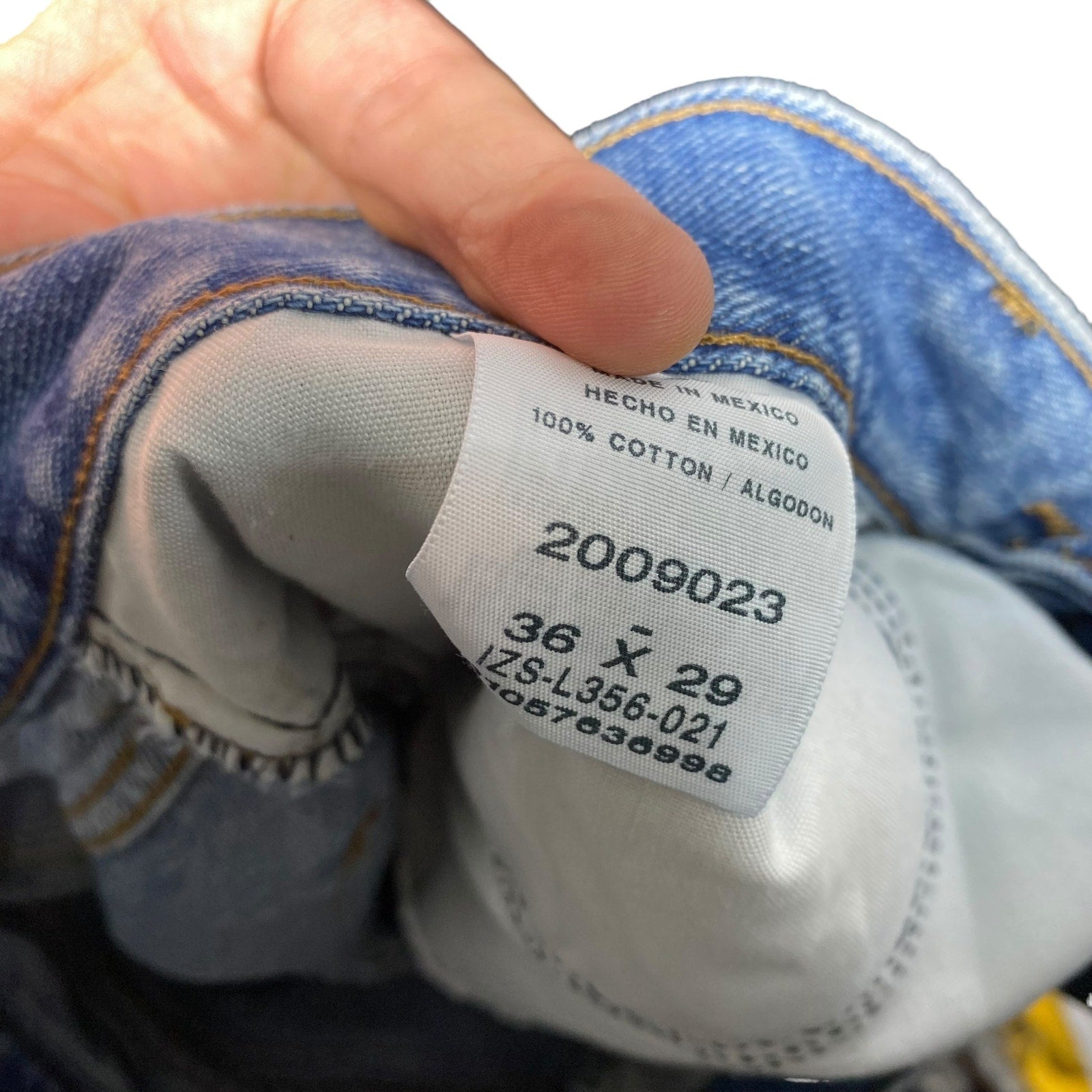 Collection of Lee Zip Fly Straight Leg Medium Wash Denim Pants in a gallery layout