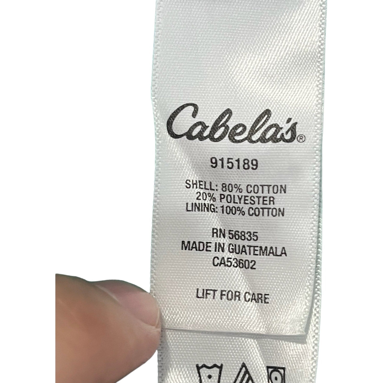 Collection of Cabela's Embroidered Full Zip Hoodie in a gallery layout