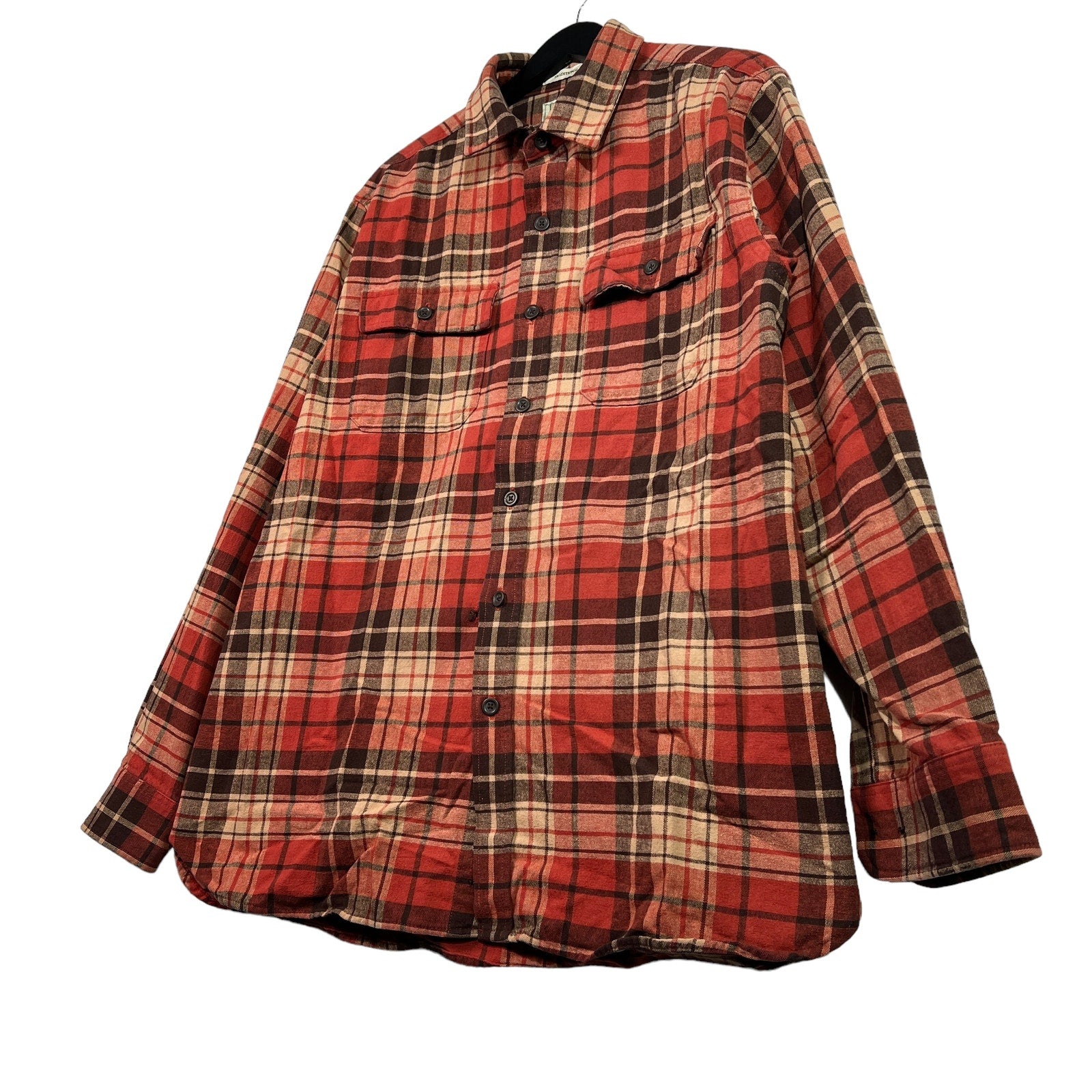 Collection of L.L. Bean Chamois Cloth Plaid Flannel in a gallery layout