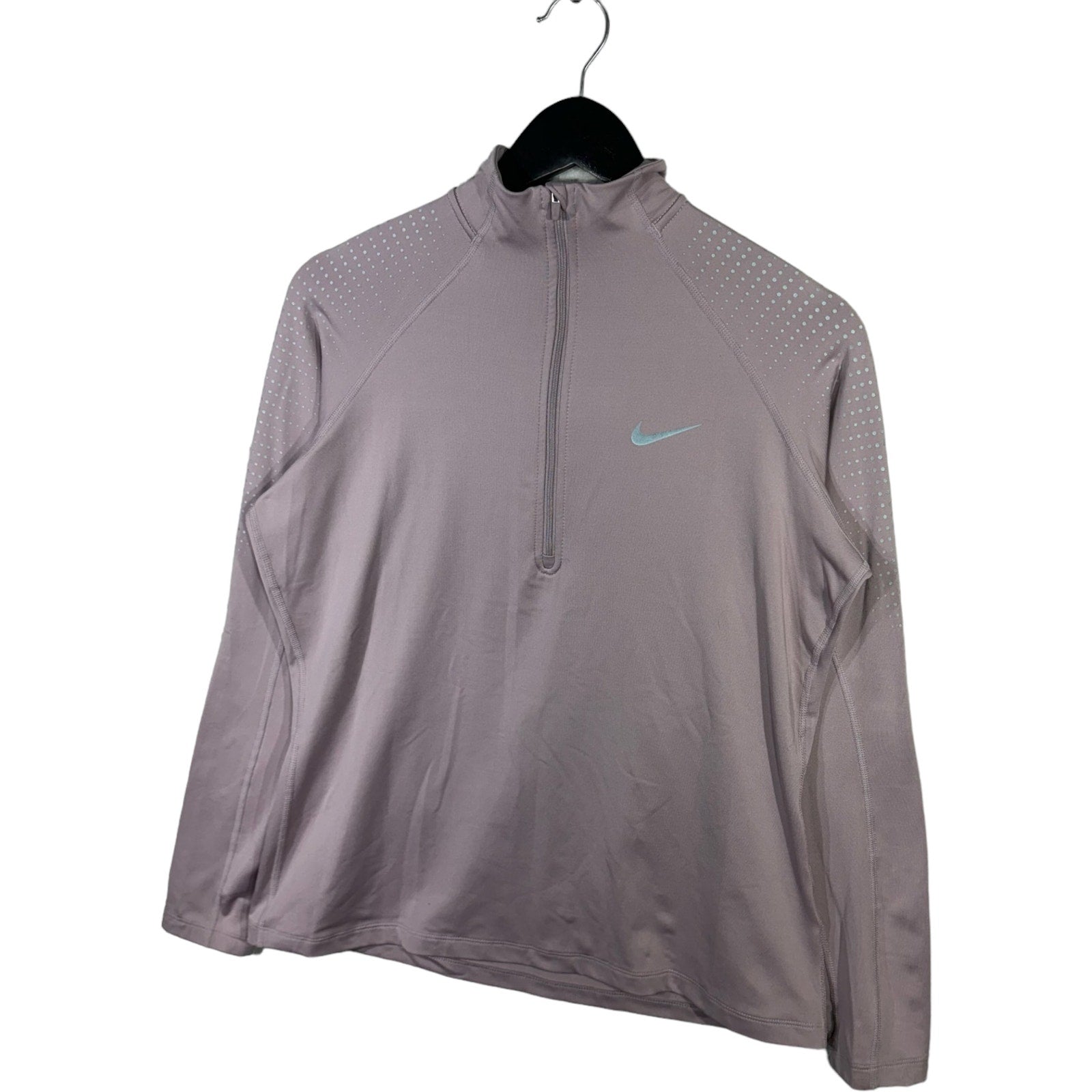 Collection of Nike Dri-Fit 1/4 Zip Warm Up Pullover Light Jacket in a gallery layout