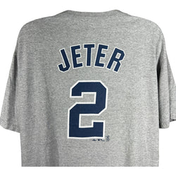 Collection of Majestic New York Yankees #2 Derek Jeter Tee in a gallery layout