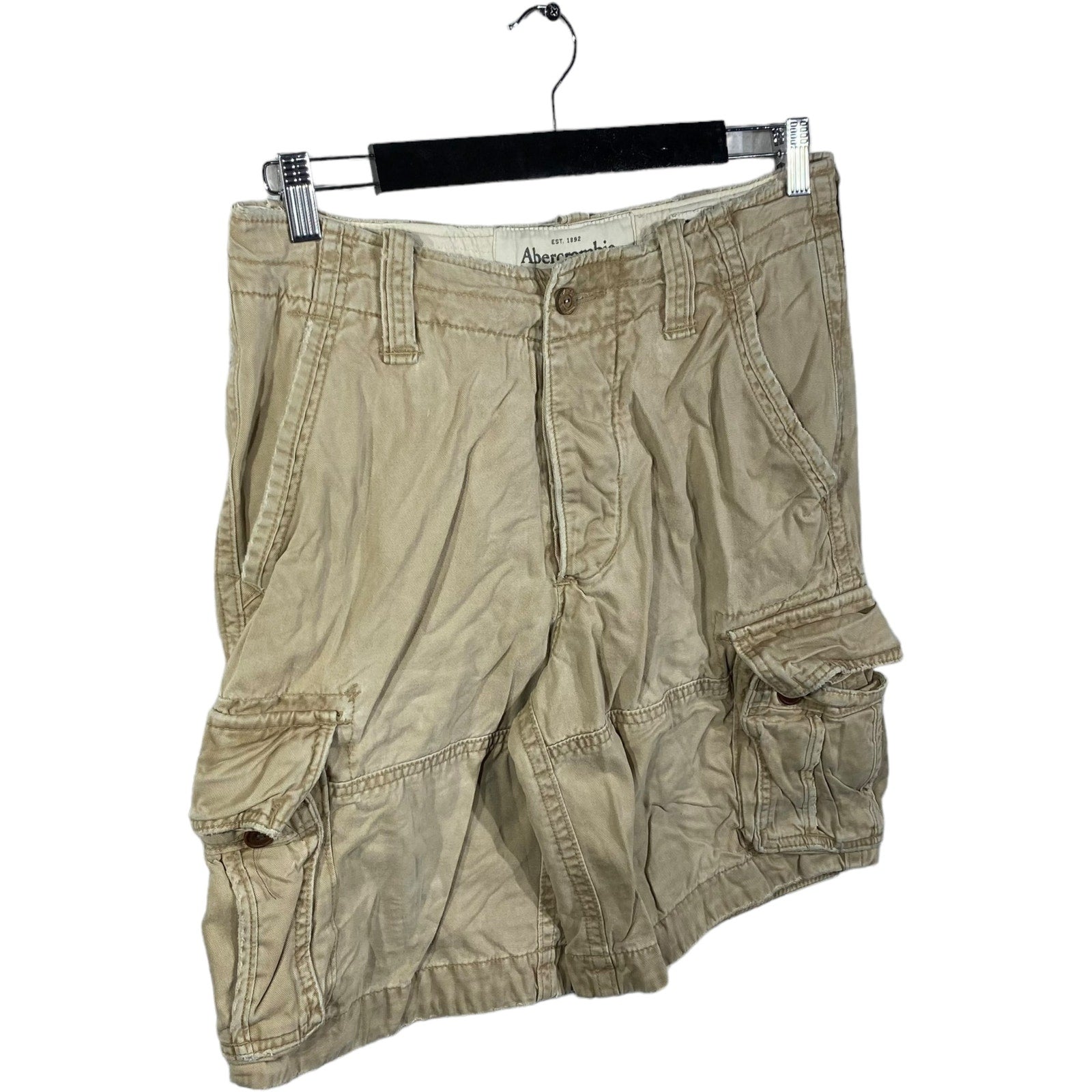 Collection of Abercrombie & Fitch Zip Fly Cargo Shorts in a gallery layout