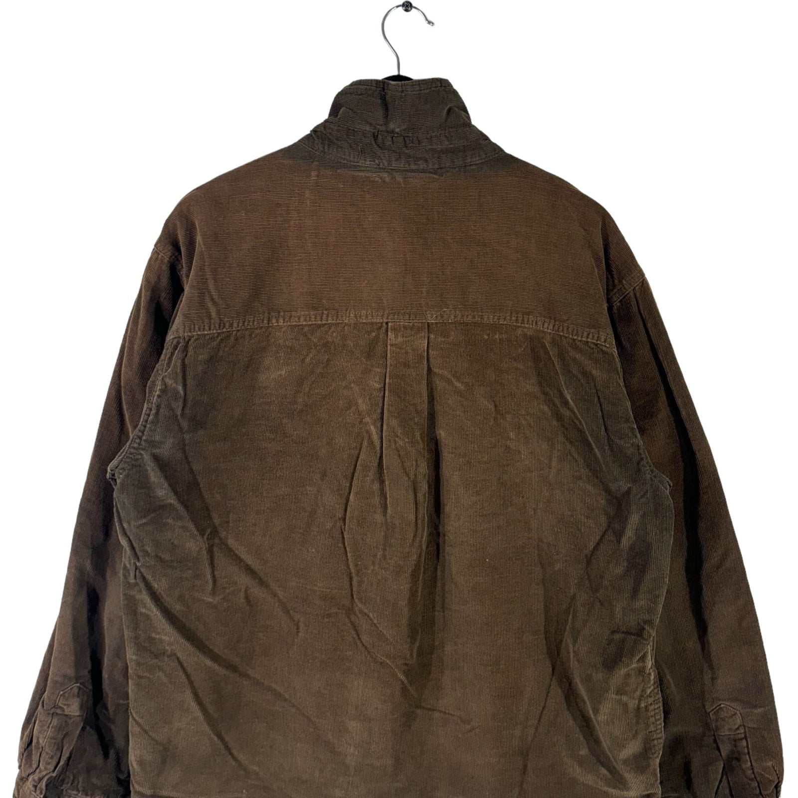 Collection of Chaps Denim Corduroy Button Down Jacket in a gallery layout
