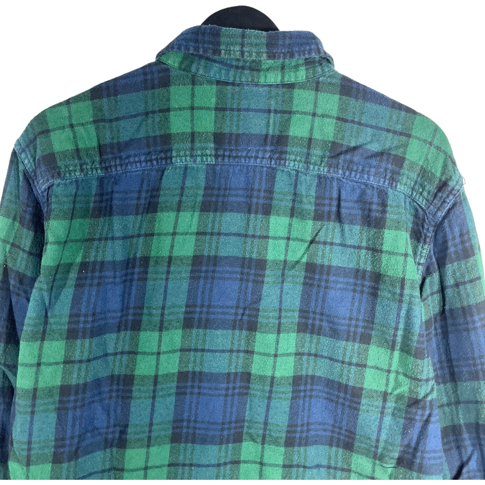Collection of American Eagle Outfitters Prep Fit Plaid Long Sleeve Flannel in a gallery layout