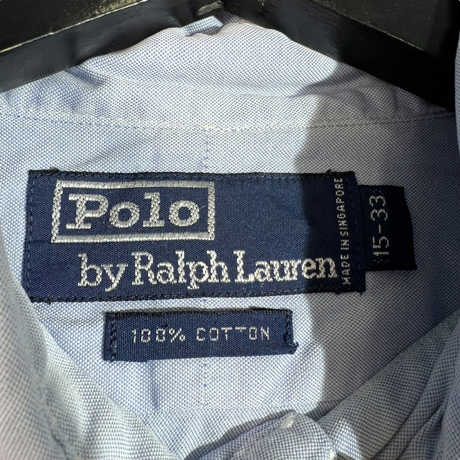 Collection of Polo Ralph Lauren Long Sleeve Distressed Button Down in a gallery layout