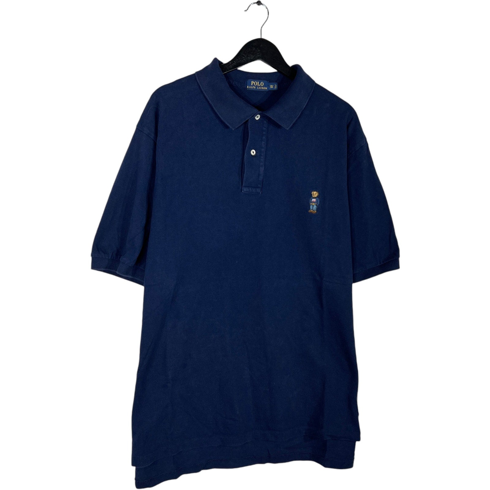 Collection of Polo Ralph Lauren Bear Embroidery Short Sleeve Polo in a gallery layout