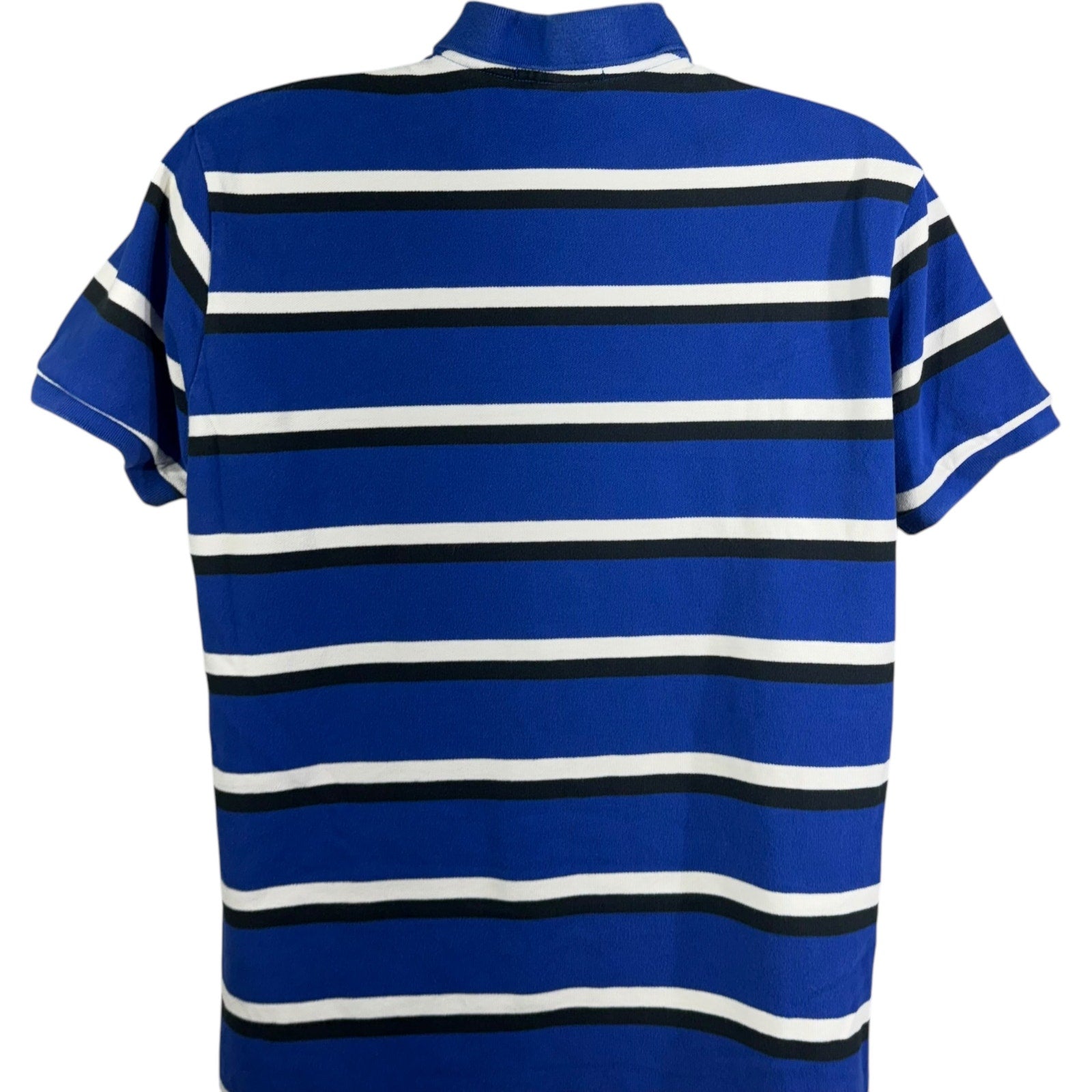 Collection of Polo Ralph Lauren Custom Fit Small Horse Striped Short Sleeve Polo in a gallery layout