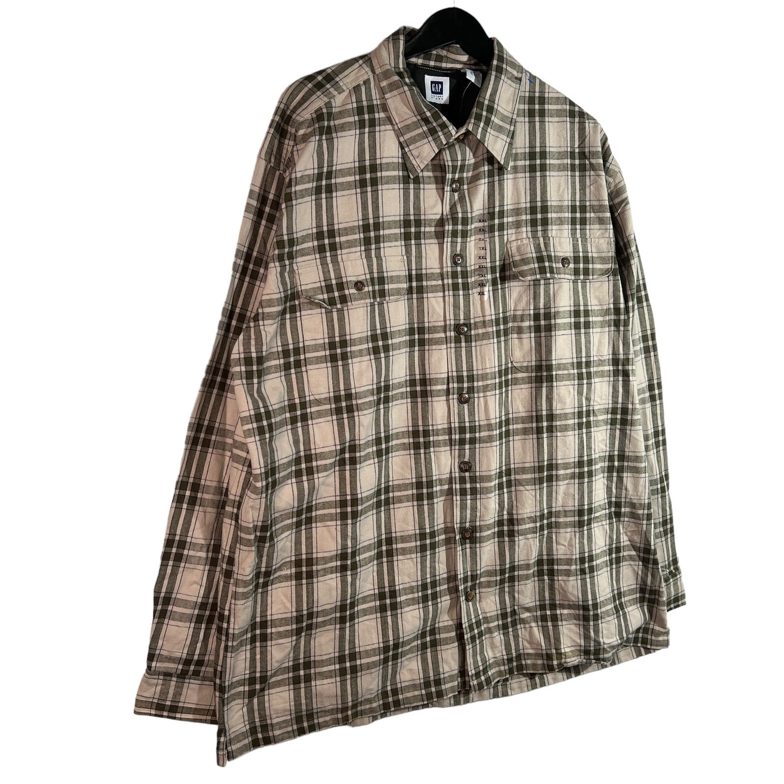 Collection of NWT Gap Plaid Long Sleeve Button Down in a gallery layout