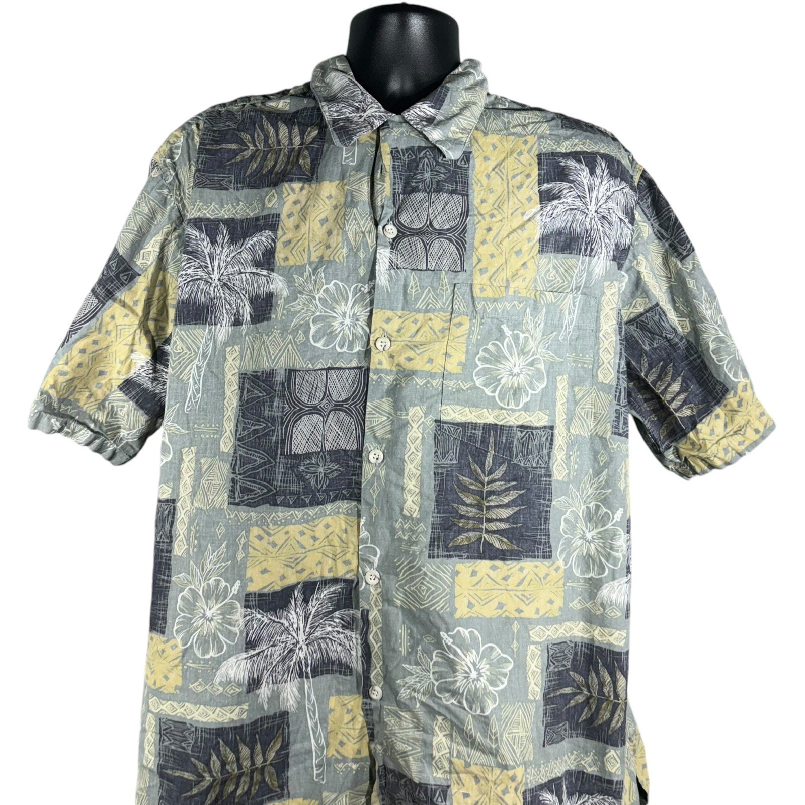 Collection of Floral Hawaiian Short Sleeve Button Up in a gallery layout