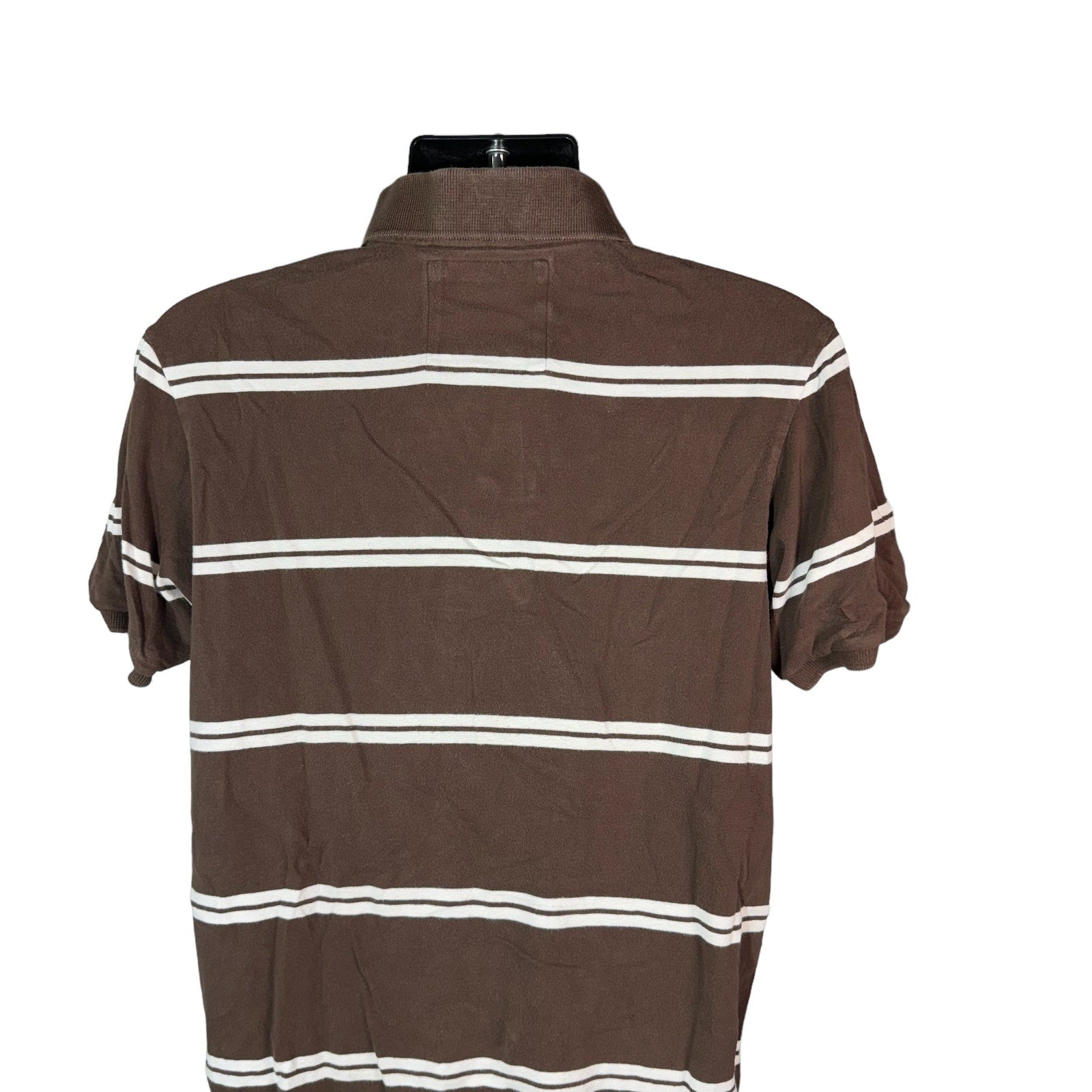 Collection of Abercrombie & Fitch Striped Muscle Fit Polo in a gallery layout