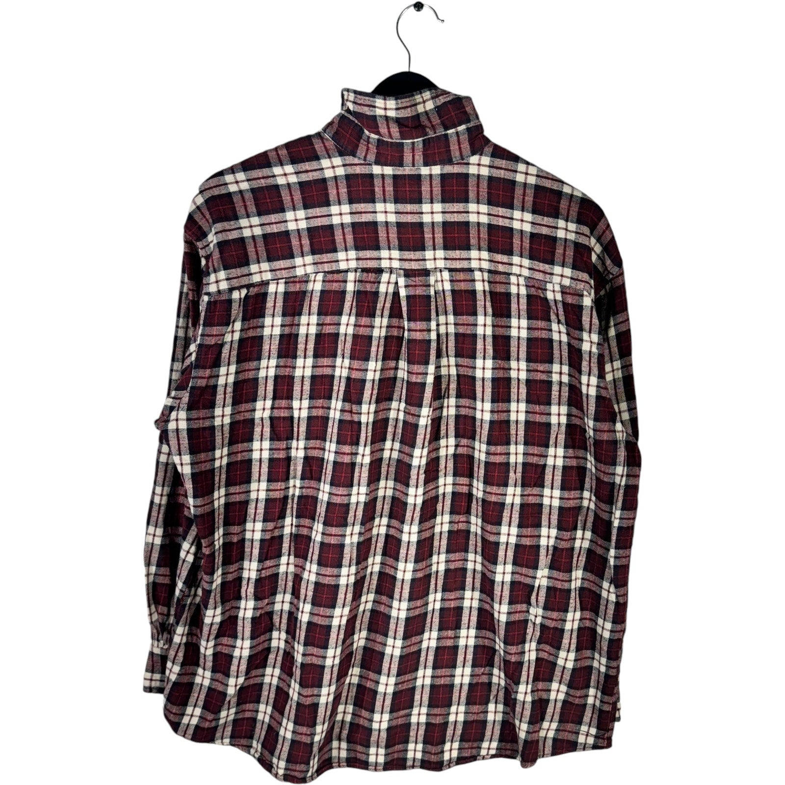 Collection of St. John's Bay Plaid Long Sleeve Button Up in a gallery layout