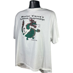 Collection of Vintage Master Vierra's Taekwondo Championships Tee 1996 in a gallery layout