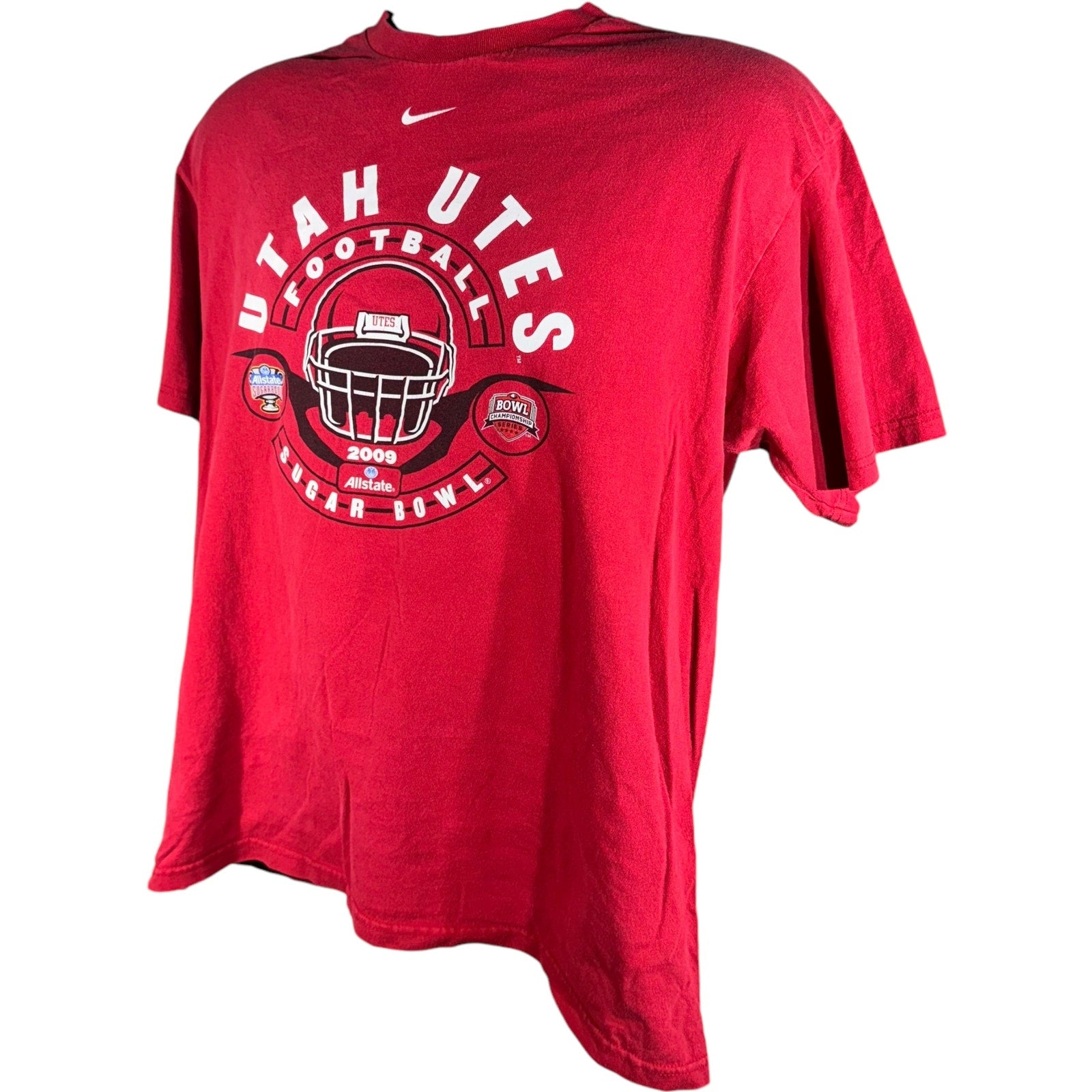 Collection of Nike University Of Utah Utes Sugar Bowl Football Tee in a gallery layout