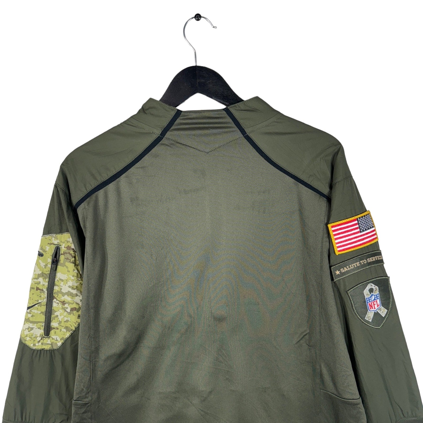 Collection of Nike Dri Fit NFL Philadelphia Eagles 1/4 Zip Sweatshirt in a gallery layout